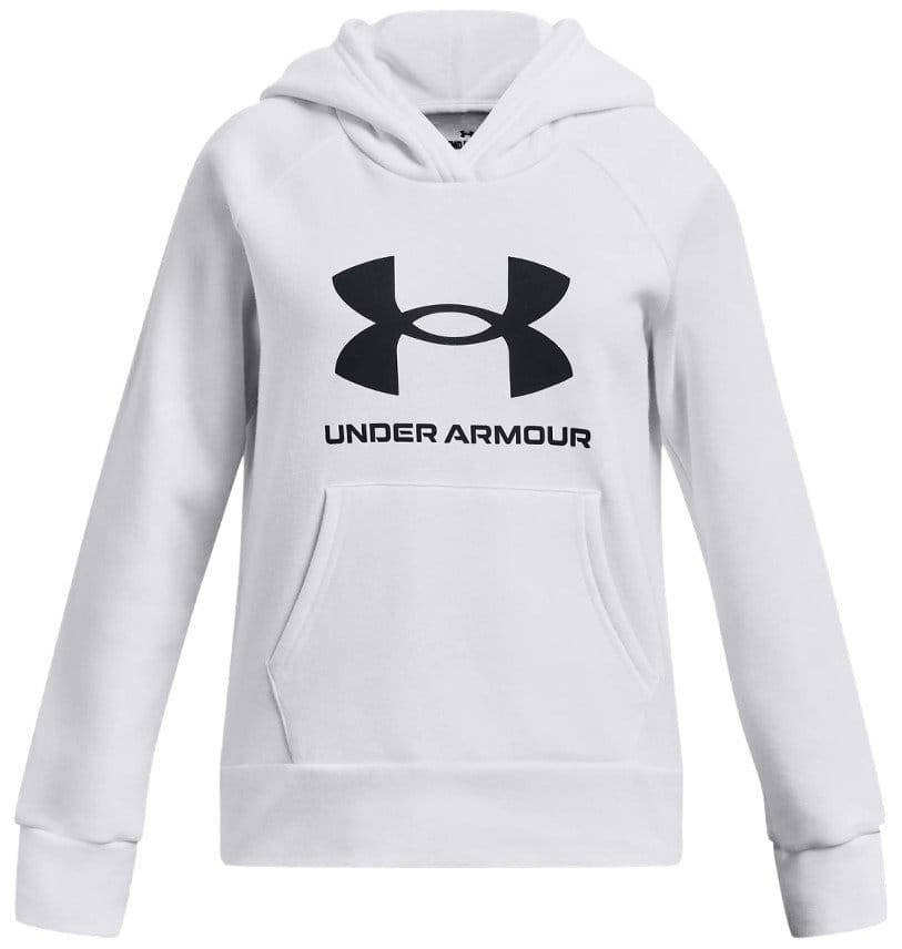Mikica s kapuco Under Armour UA Rival Fleece BL Hoodie-WHT