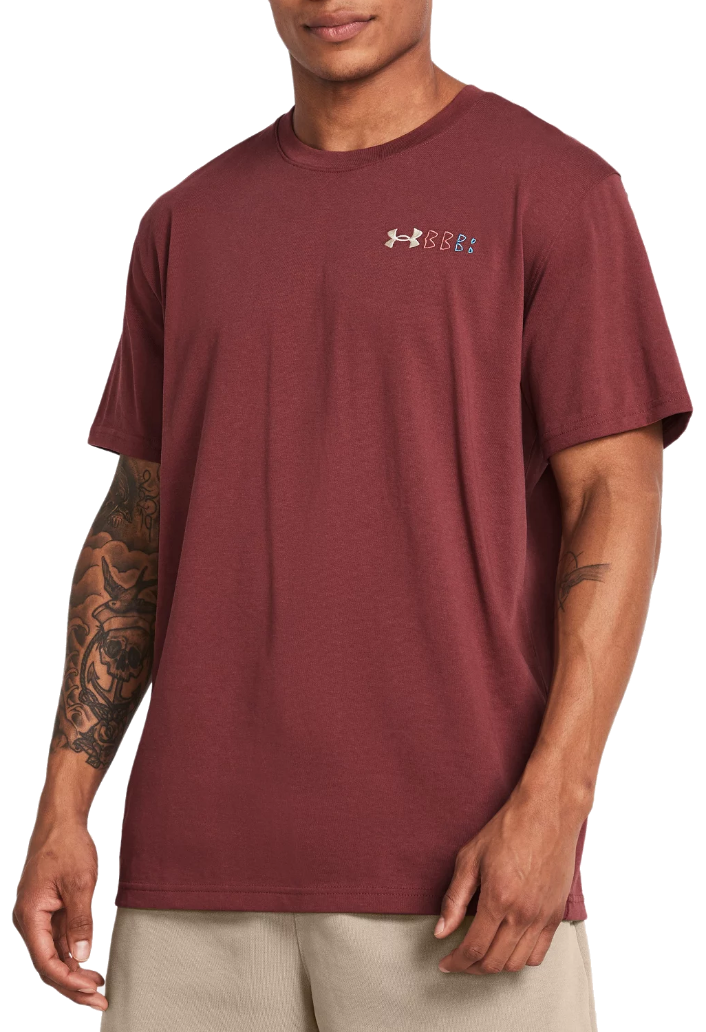 Majica Under Armour Heavyweight Left Chest Logo Repeat