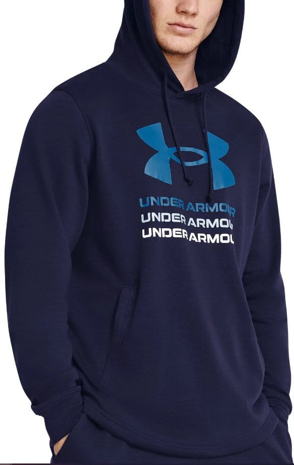 Mikica s kapuco Under Armour UA Rival Terry Graphic Hood-BLU