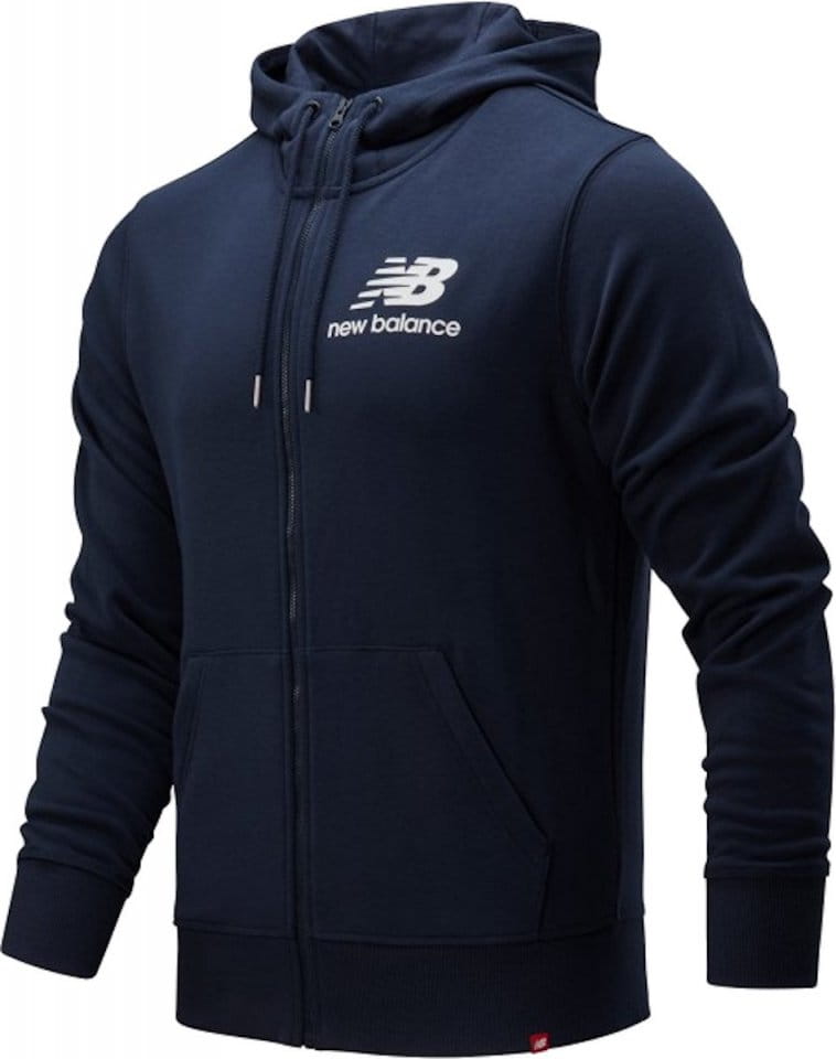 Mikica s kapuco New Balance M NB ESSENTIALS STACKED LOGO FZ HOODIE