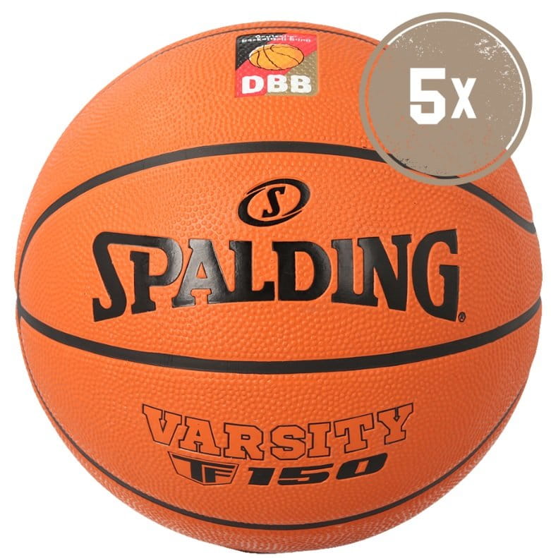 Žoga Spalding Basketball DBB Varsity TF-150 - 5er Ballpaket -  11teamsports.si