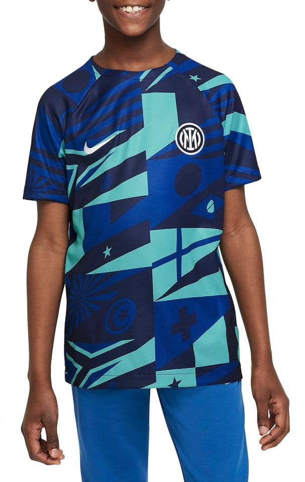 Majica z dolgimi rokavi Nike Inter Milan Older Kids' Dri-FIT Pre-Match Football Top