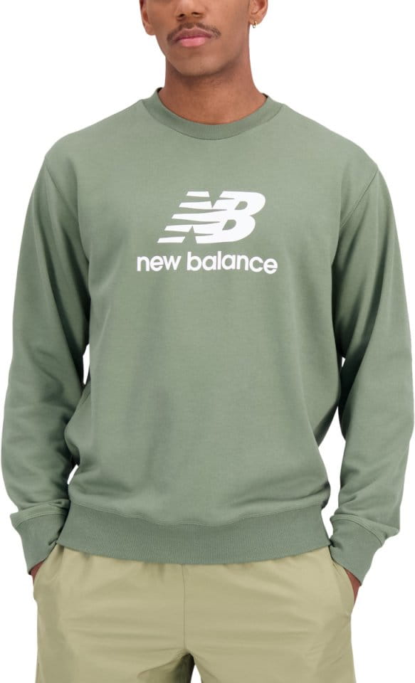 Mikica New Balance Essentials Stacked Logo French Terry Crewneck